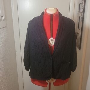 Torrid Black Textured Blazer